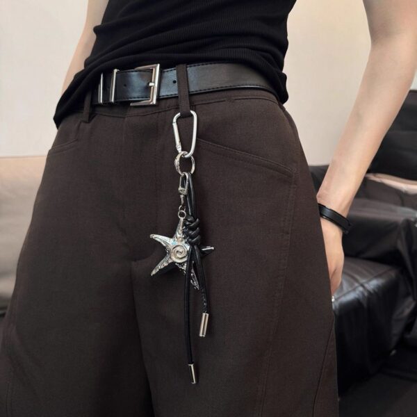 Wholesale American Retro Style Subculture High-End Women's Keychain Metal Niche Pants Chain Trendy Accessory