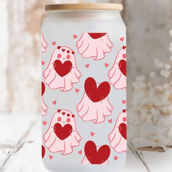 Wholesale Sweet Heart Valentine's Day 16oz Cup UV DTF Wraps