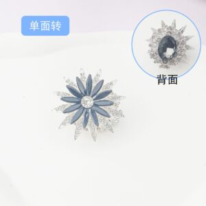 Black sunflower single side turns (1 piece)