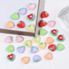 Wholesale Printed Love Strawberry Watermelon Orange Fruit Series Acrylic Beads