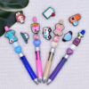 Wholesale Random 100pcs Medical Care Beaded Pen DIY Accessories Beads