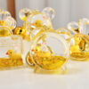Wholesale Acrylic rabbit oil flow sand bottle keychain