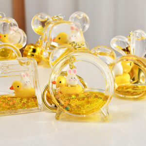 O1CN015mpIJg1JM0DSYYaXX_2200601031013-0-cib Wholesale Acrylic rabbit oil flow sand bottle keychain