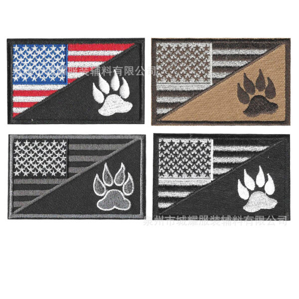 Wholesale American pet dog claw cloth stickers badge patches