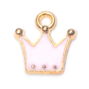 1 pink small crown oil dripping pendant