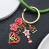 Wholesale Red Magic Wand Love Rose Cherry Blossom Keychain