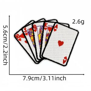 Playing card embroidery patch 11#