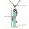 Wholesale Luminous agon Pendant Three-dimensional Cylinical Necklace For Men