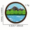 Wholesale Cartoon Round Outdoor Adventure Series Embroidery DIY Patches