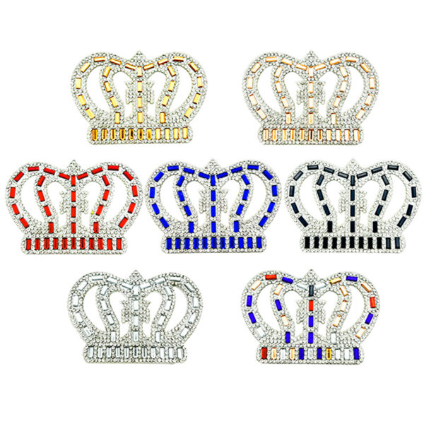 Wholesale Colorful Crown Diamond Embroidery DIY Patches
