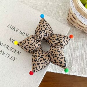 Leopard print five-pointed star