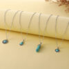 Wholesale Retro Bohemian Turquoise 4 Layer Necklace Pendant Set