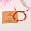 Wholesale Red Lucky Woven Couple Five-pointed Star Bracelet