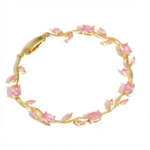 All-pink gold bracelet
