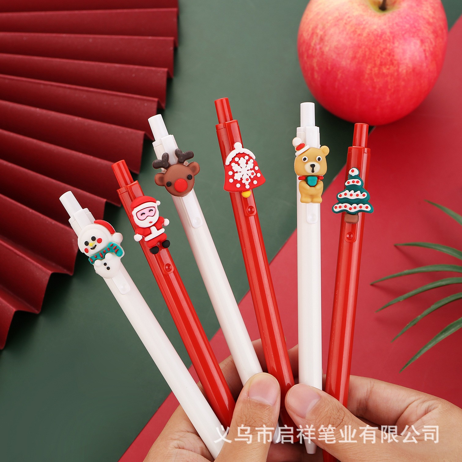 Wholesale Cute Christmas 3D Retractable Pen