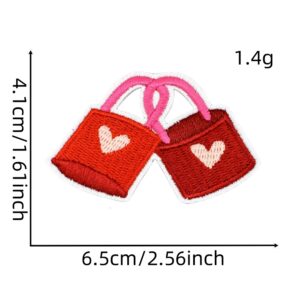 Pink couple cloth stickers 16#