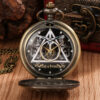 Wholesale Golden quartz castle commemorative movement cket watch  OLY Exclusive