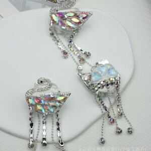 B-164ab colorful horse eye little swan