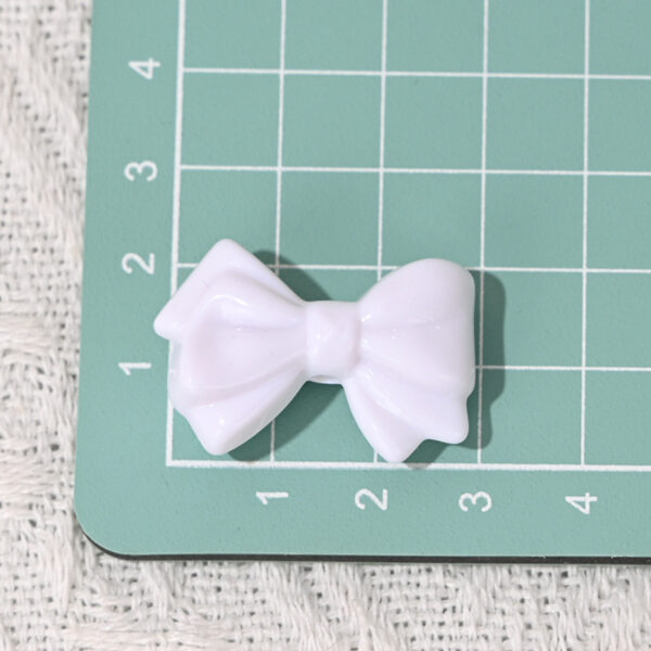 Wholesale Macaron Colorful Double-Layer Bow Acrylic Beads