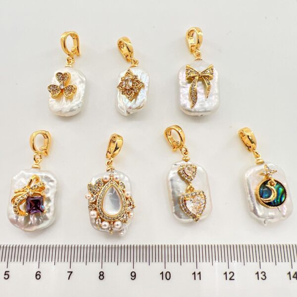 O1CN016918Ws1bndG4yxzNB_2217774803510-0-cib Wholesale Copper gold-plated inlaid pearl shell cross butterfly heart pendant