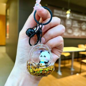 Black Hardware [Space Bag] Black and Gold Panda Baby Bottle / Quantity 1 is 1