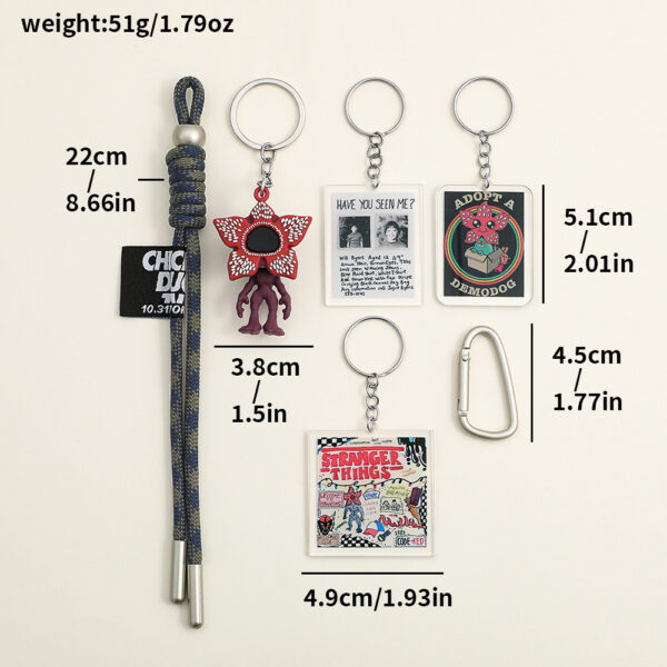 Wholesale mini style Stranger Things bag pendant keychains OLY Exclusive