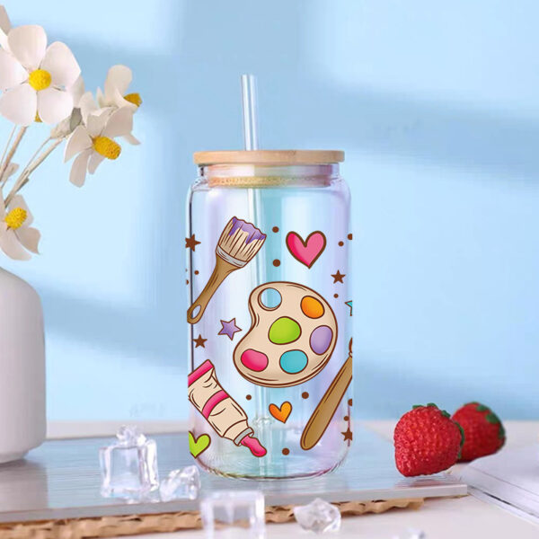 Wholesale Uv Transfer Sticker Glass C Crystal Label Crystal Sticker Exclusive for 16oz Glass C Special Sticker 23Cmx11Cm