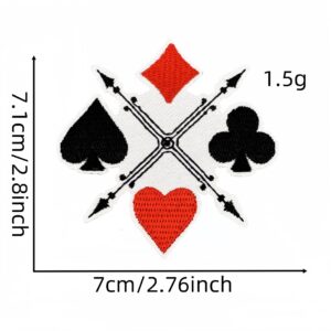 Playing card embroidery patch 2#