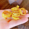 Wholesale Three circle coiled dragon phoenix auspicious opening ring