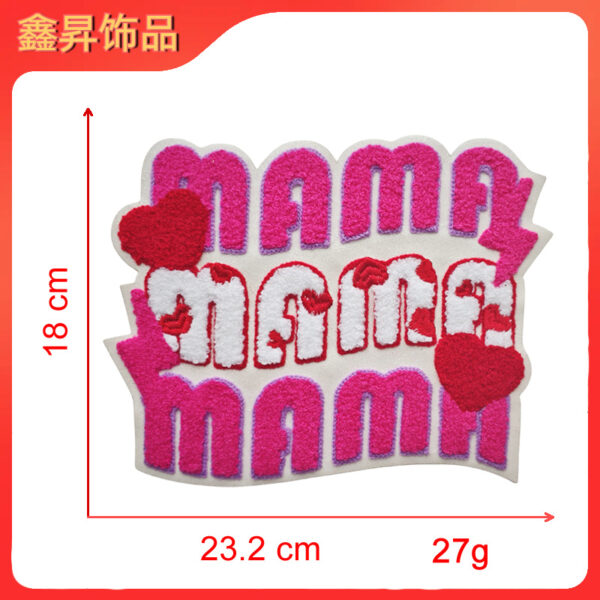 Wholesale Colorful Mother's Day Embroidery DIY Patches