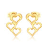 O1CN016IcMN81V7bGqaE559_2214103262606-0-cib Wholesale 18k Gold-Plated Irregular Hollow Heart Earrings for Women
