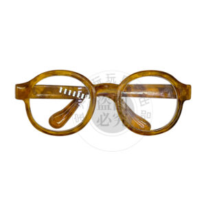 Small size labu brown pattern 6.5cm lens glasses