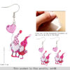 Wholesale Valentine's Day Acrylic Earrings for Two