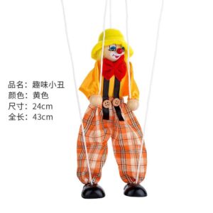 Threading puppets yellow