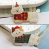 O1CN016PhCTu2MBsUrBy8fP_2218764819790-0-cib Wholesale Chilen's Christmas Cartoon Hairpin High-grade Acrylic Girl Headwear Japanese Fun Cat Dog Patch