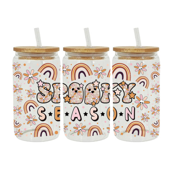 Wholesale Halloween 16oz Cup UV DTF Wraps