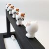 Wholesale 10pcs 3D White Kitten New Three-dimensional Silicone Cartoon DYI Beads