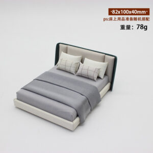 [1:20] modern minimalist double bed + bedding
