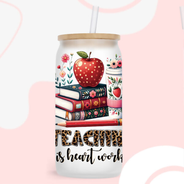 Wholesale Cartoon Cute Study Campus Theme 16oz Cup UV DTF Wraps