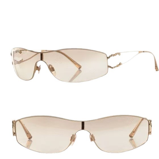 Wholesale Diamond studded large frame hollowed out retro sunglasses