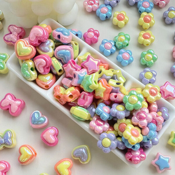 O1CN016Wpkpj2N5kl5ENT71_2216430329912-0-cib Wholesale Color matching five-inted star flower love resin beads