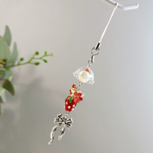 25a38 glazed sakura strawberry wind chime