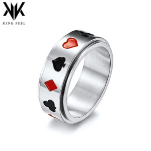 O1CN016aprCq2860jVUYEpn_2816597882-0-cib Wholesale Plum Blossoms Square Poker Titanium Steel Ring
