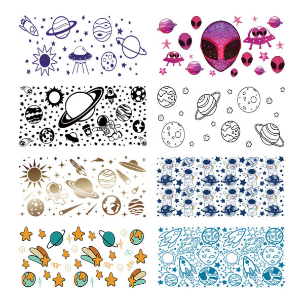 O1CN016be5qP2HYiDK9pylb_1575589163-0-cib Wholesale Colorful Cartoon Alien Space 16oz Cup UV DTF Wraps