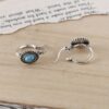 Wholesale Fashion Retro Turquoise Bohemian Style Oval Earrings