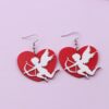 Wholesale Valentine's Day earrings love Sky Wings acrylic stitching earrings elegant earrings