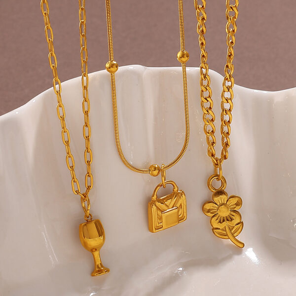 Wholesale Mini bag stainless steel plated pendant accessory