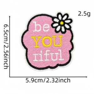 Pink kindness english cloth sticker 9#