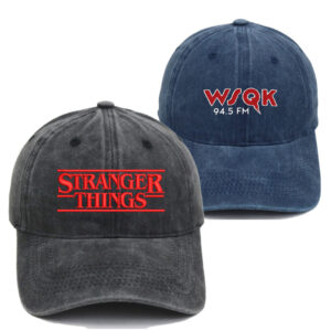 Wholesale European and American Drama Stranger Things Hat Season 5 Hot Selling Embroidered Washed Baseball Cap for Men and Women