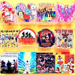 Wholesale Cute cartoon 10cm acrylic pen holder/pencil case/stationery organizer.